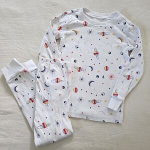 Janie & Jack Kids Space-Themed Pajamas Set Planets Solar System 5t